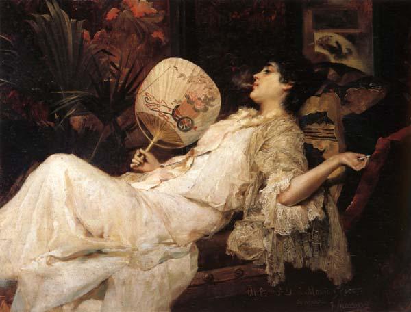 Manovens, Francisco Masriera Young Woman Resting